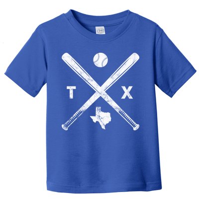 Texas Baseball Vintage Sport Toddler T-Shirt