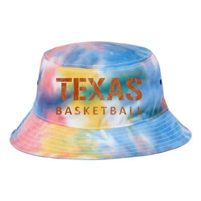 Texas Basketball Vintage Distressed Tie Dye Newport Bucket Hat