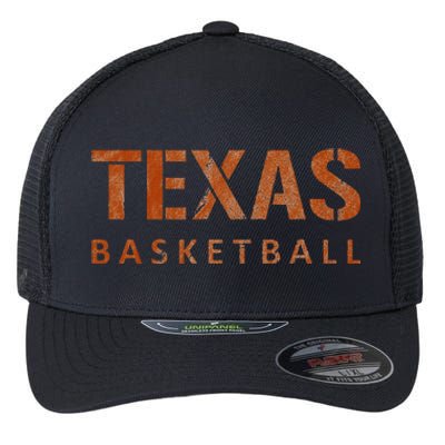 Texas Basketball Vintage Distressed Flexfit Unipanel Trucker Cap