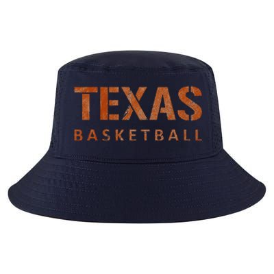 Texas Basketball Vintage Distressed Cool Comfort Performance Bucket Hat