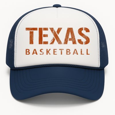 Texas Basketball Vintage Distressed Trucker Hat