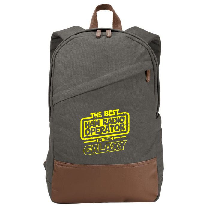 The Best Vintage Ham Radio Operator In The Galaxy Cool Cotton Canvas Backpack
