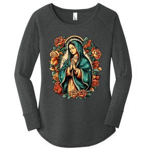 The Blessed Virgin Mary Is The Mother Of Jesus Christ Women's Perfect Tri Tunic Long Sleeve Shirt