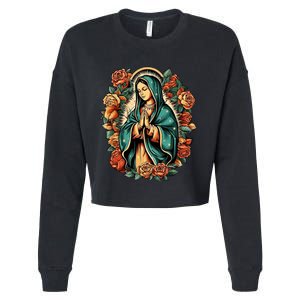 The Blessed Virgin Mary Is The Mother Of Jesus Christ Cropped Pullover Crew