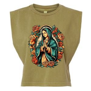 The Blessed Virgin Mary Is The Mother Of Jesus Christ Garment-Dyed Women's Muscle Tee