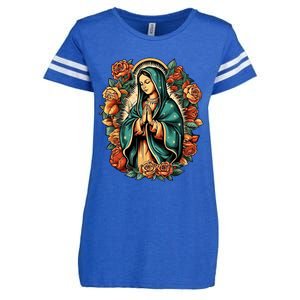 The Blessed Virgin Mary Is The Mother Of Jesus Christ Enza Ladies Jersey Football T-Shirt