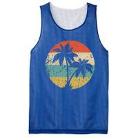 Tropical Beachs Vacations Retro Palm Trees Gift Mesh Reversible Basketball Jersey Tank