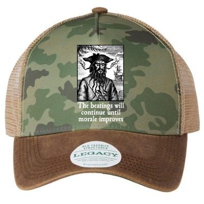 The Beatings Will Continue Until Morale Improves Legacy Tie Dye Trucker Hat