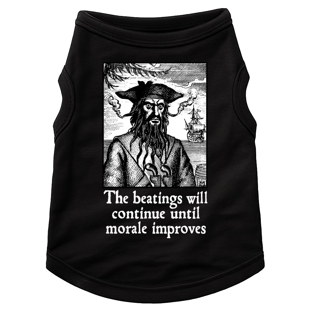 The Beatings Will Continue Until Morale Improves Doggie Tank