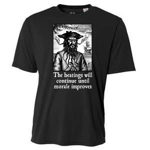 The Beatings Will Continue Until Morale Improves Cooling Performance Crew T-Shirt