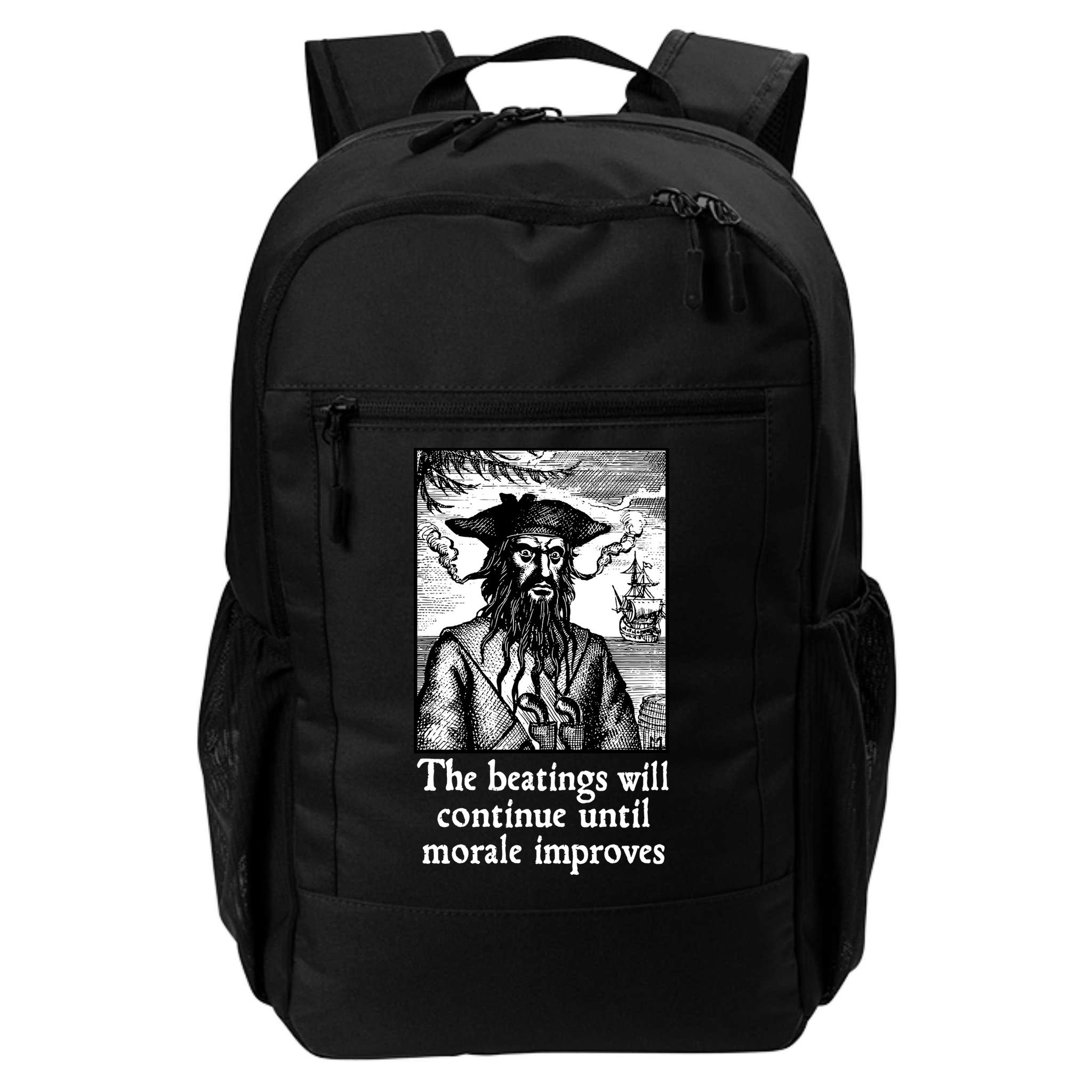 The Beatings Will Continue Until Morale Improves Backpack
