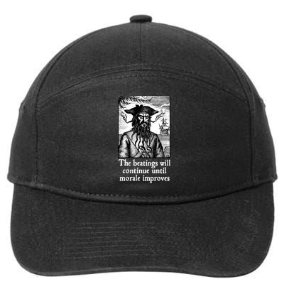 The Beatings Will Continue Until Morale Improves 7-Panel Snapback Hat