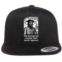 The Beatings Will Continue Until Morale Improves Flat Bill Trucker Hat
