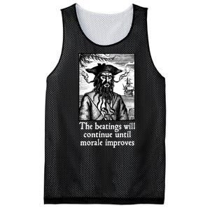 The Beatings Will Continue Until Morale Improves Mesh Reversible Basketball Jersey Tank