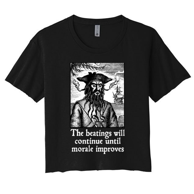 The Beatings Will Continue Until Morale Improves Crop Top