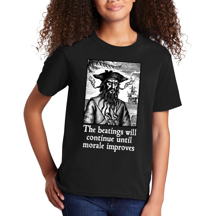 The Beatings Will Continue Until Morale Improves Kids T-Shirt