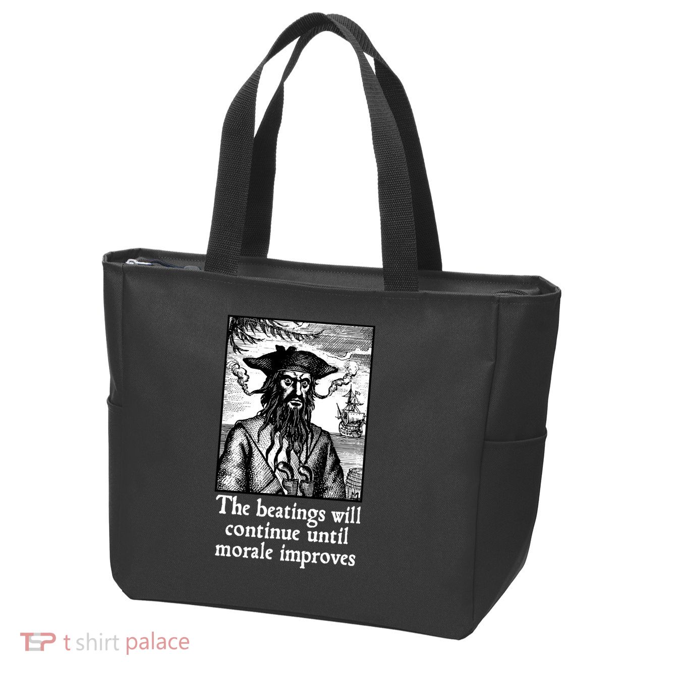 The Beatings Will Continue Until Morale Improves Zip Tote Bag