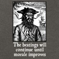 The Beatings Will Continue Until Morale Improves Cotton Canvas Backpack