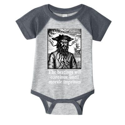 The Beatings Will Continue Until Morale Improves Infant Baby Jersey Bodysuit