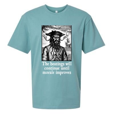 The Beatings Will Continue Until Morale Improves Sueded Cloud Jersey T-Shirt