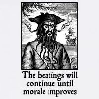 The Beatings Will Continue Until Morale Improves Garment-Dyed Sweatshirt