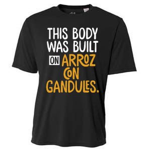 This Body Was Built On Arroz Con Gandules Puerto Rico Cooling Performance Crew T-Shirt