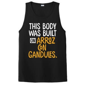 This Body Was Built On Arroz Con Gandules Puerto Rico PosiCharge Competitor Tank