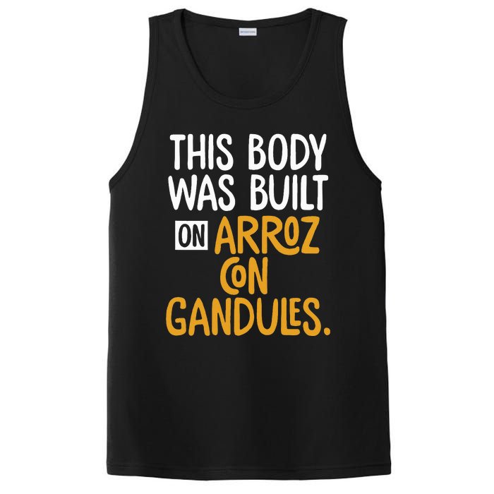 This Body Was Built On Arroz Con Gandules Puerto Rico PosiCharge Competitor Tank