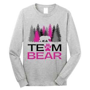 Team Bear Woman Pink Long Sleeve Shirt