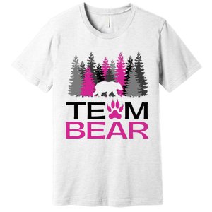 Team Bear Woman Pink Premium T-Shirt