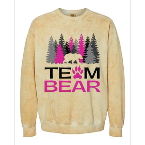 Team Bear Woman Pink Colorblast Crewneck Sweatshirt