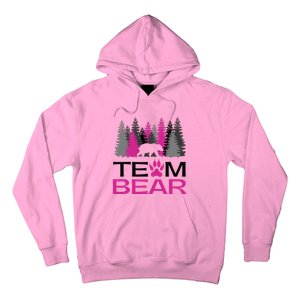 Team Bear Woman Pink Hoodie