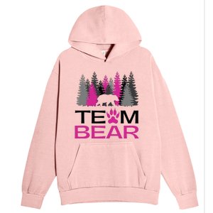 Team Bear Woman Pink Urban Pullover Hoodie