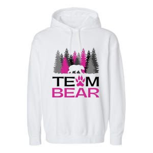 Team Bear Woman Pink Garment-Dyed Fleece Hoodie