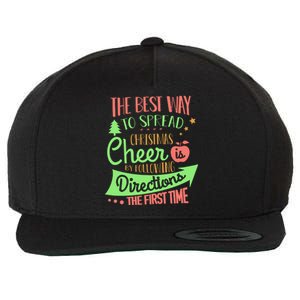 The Best Way To Celebrate The Christmas Teacher Wool Snapback Cap