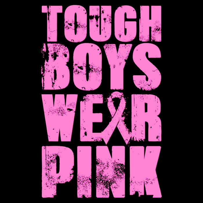 Tough Boyz Wear Pink Support Breast Cancer Awareness Apron