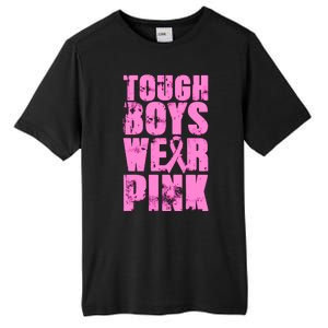 Tough Boyz Wear Pink Support Breast Cancer Awareness Tall Fusion ChromaSoft Performance T-Shirt