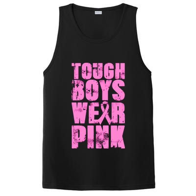 Tough Boyz Wear Pink Support Breast Cancer Awareness PosiCharge Competitor Tank