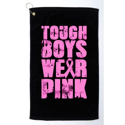 Tough Boyz Wear Pink Support Breast Cancer Awareness Golf Towel