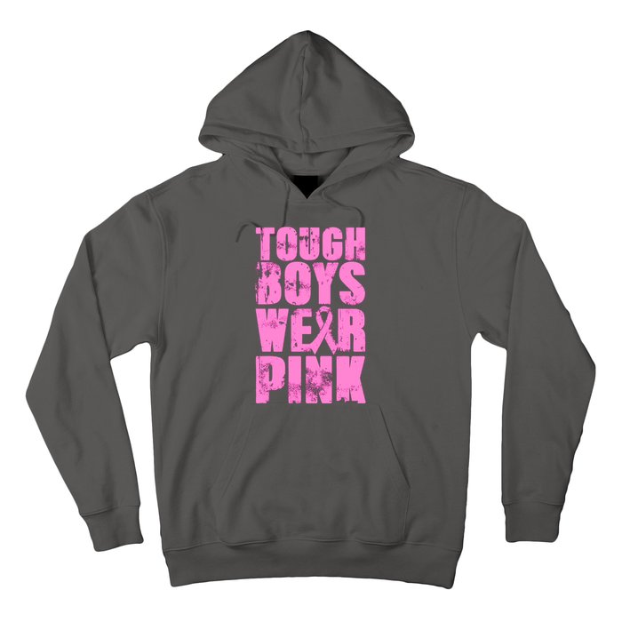 Tough Boyz Wear Pink Support Breast Cancer Awareness Hoodie