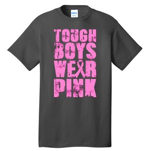 Tough Boyz Wear Pink Support Breast Cancer Awareness Tall T-Shirt