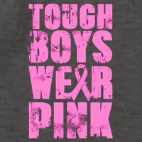 Tough Boyz Wear Pink Support Breast Cancer Awareness Vector Backpack