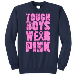 Tough Boyz Wear Pink Support Breast Cancer Awareness Sweatshirt