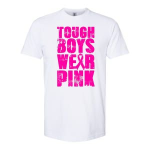 Tough Boyz Wear Pink Support Breast Cancer Awareness Softstyle CVC T-Shirt