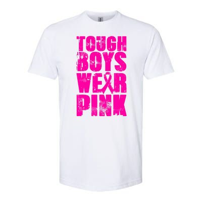 Tough Boyz Wear Pink Support Breast Cancer Awareness Softstyle® CVC T-Shirt