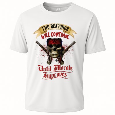 The Beatings Will Continue Until Morale Improves Cooling Performance Crew T-Shirt