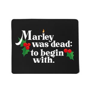 To Begin With Funny Novelty Christmas Mousepad