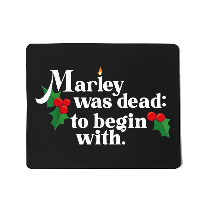 To Begin With Funny Novelty Christmas Mousepad