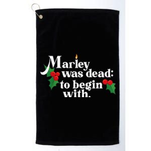 To Begin With Funny Novelty Christmas Platinum Collection Golf Towel