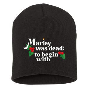 To Begin With Funny Novelty Christmas Short Acrylic Beanie